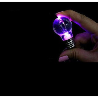[GIÁ SỈ] Combo 2 Móc Khóa Hình Bóng Đèn Led 7 Màu