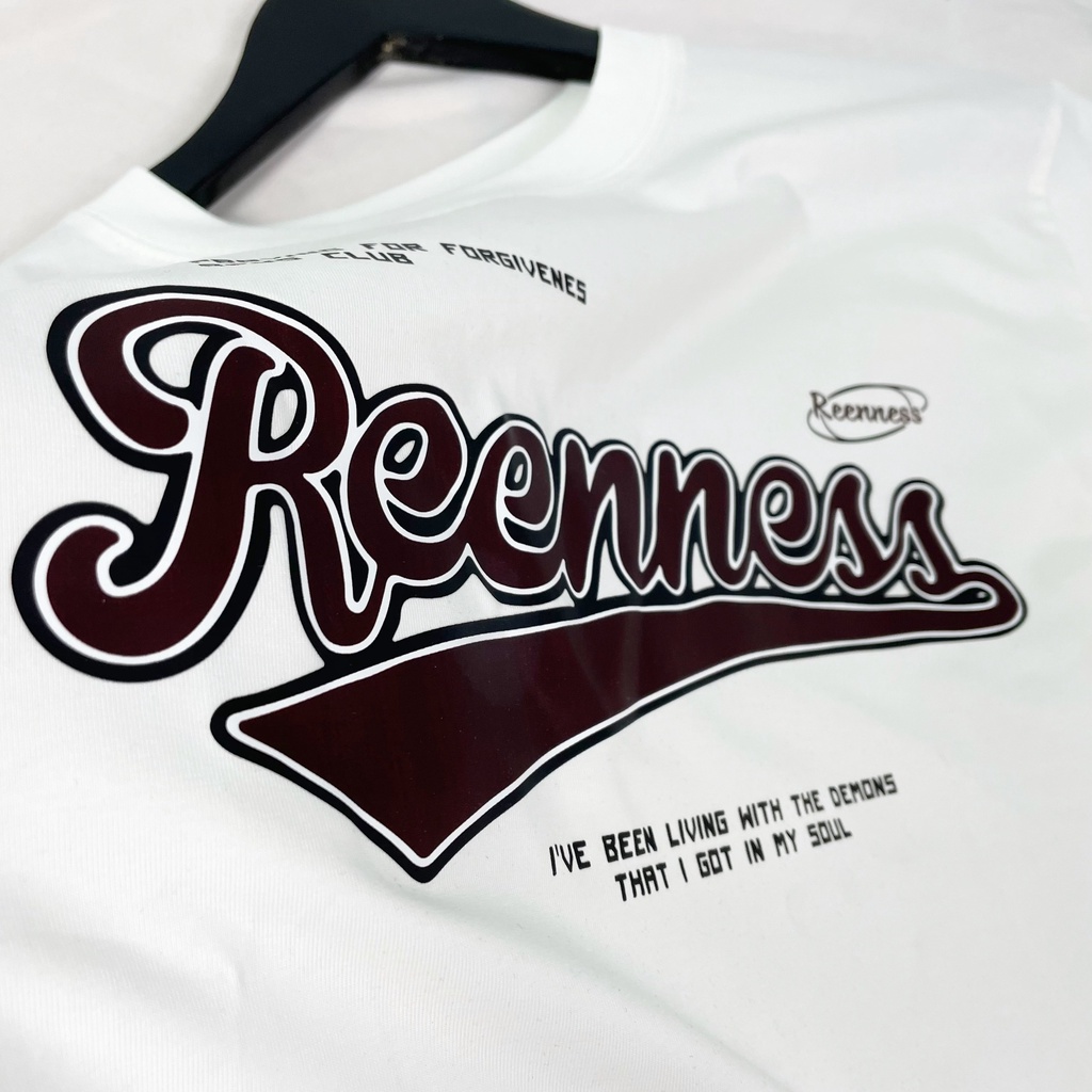 Áo thun Unisex Reenness tay lỡ nam nữ chất Cotton 4 chiều phong cách Streetwear
