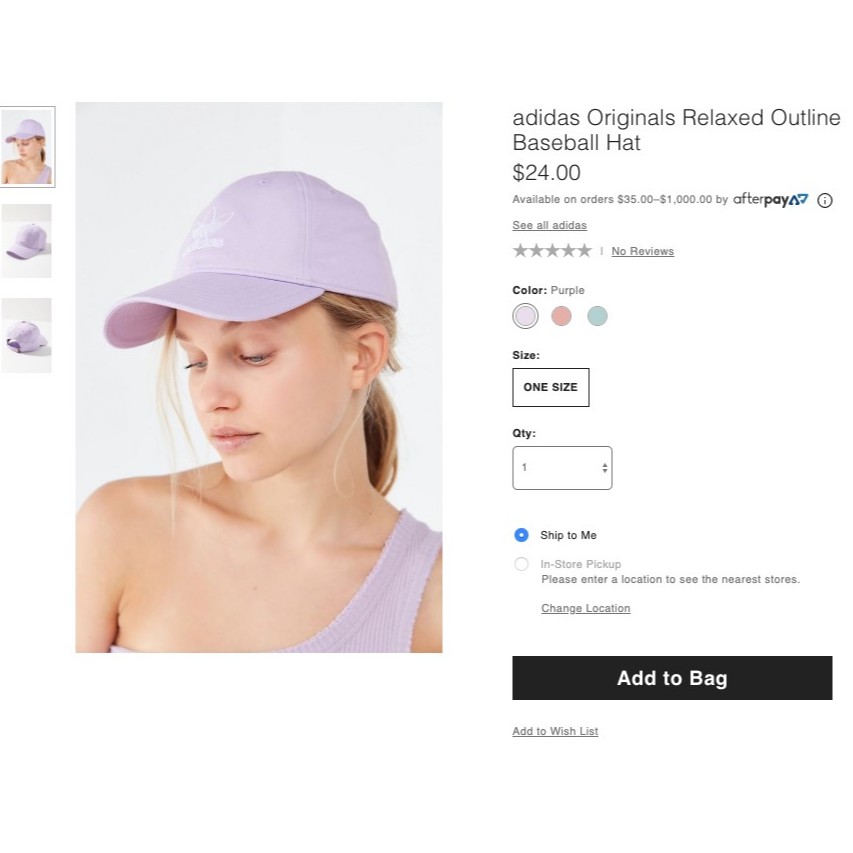 Nón ORIGINALS RELAXED OUTLINE BASEBALL HAT