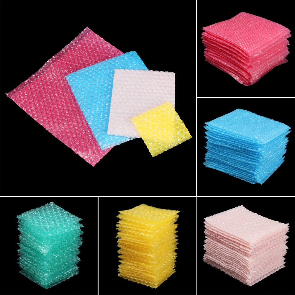 Set 50 túi xốp pe trong suốt bảo vệ chống sốc 4 kích thước tùy chọn