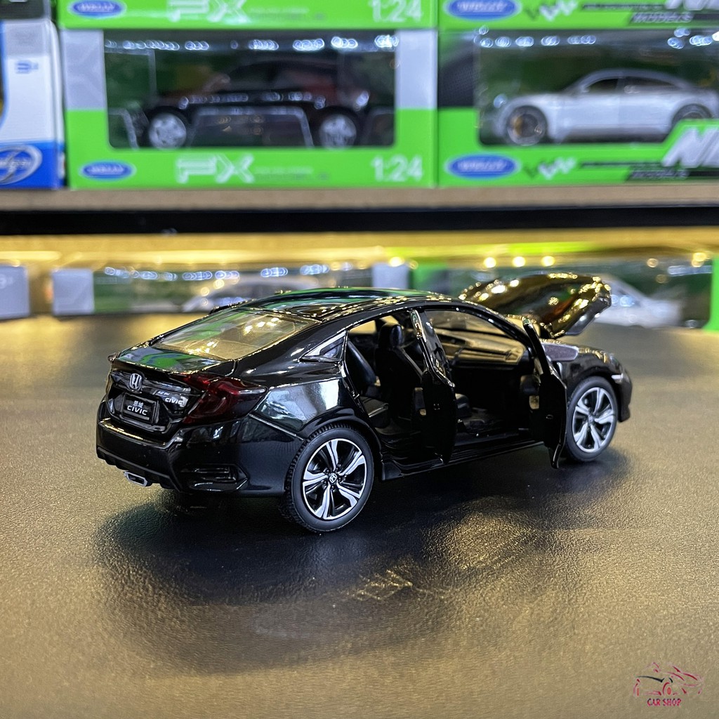 Mô hình xe ô tô Honda Civic 2019 tỉ lệ 1:32 màu đen