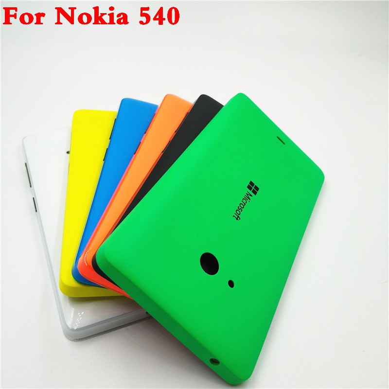Original Back cover case For Microsoft lumia 540 Housing replacement Rear Battery Cover For Nokia 540 with side button