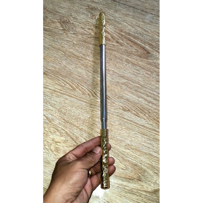 Một chiếc Thiết bảng_ Gậy như ý dài 96cm hoặc 45cm Tôn Ngộ Không bằng inox