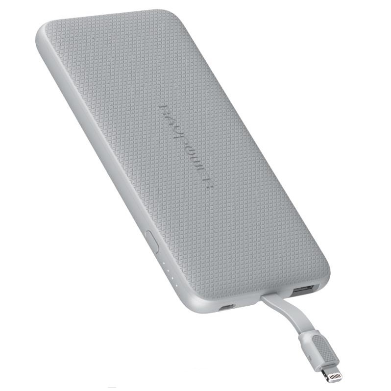 Pin Sạc Dự Phòng RAVPower 5000mAh Tích Hợp Cáp Sạc Lightning cho iPhone, iPad RP-PB098 - Hàng Chính Hãng