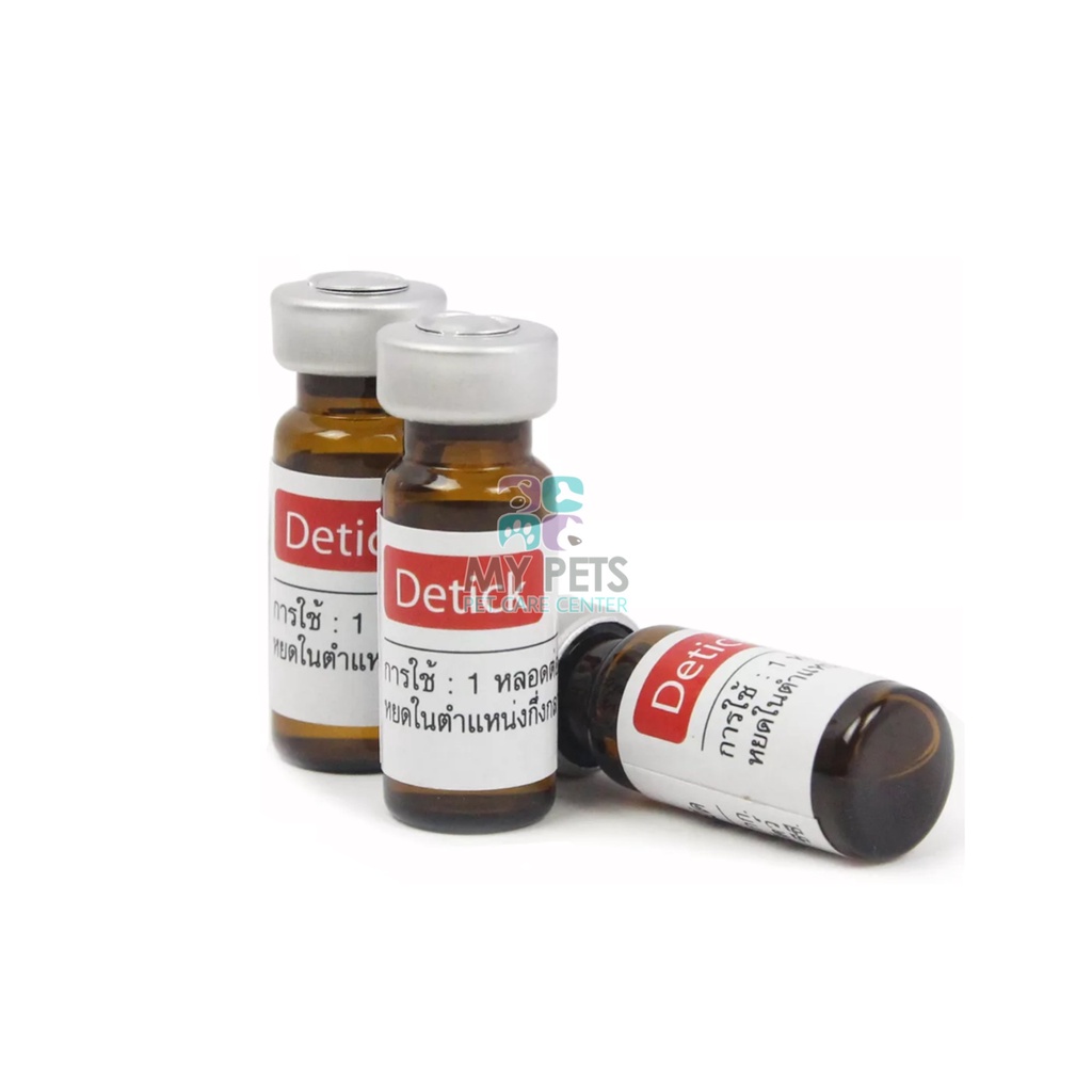 Detick thuốc nhỏ gáy trị ve rận, bọ chét cho chó mèo  - 1 lọ