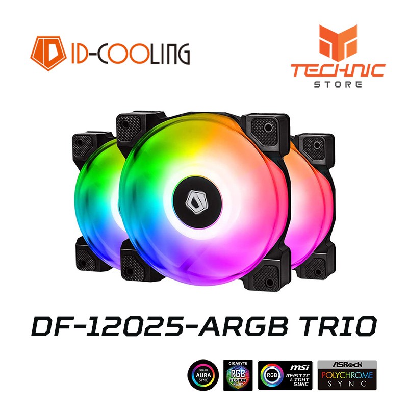Bộ quạt tản nhiệt ID-Cooling DF-12025-ARGB-TRIO