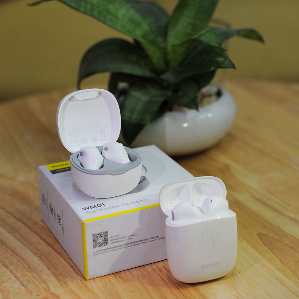 Tai Nghe Bluetooth Không Dây Baseus WM01 - Tai Nghe Không Dây Chống Ồn Nghe Nhạc 25 Giờ Liên Tục