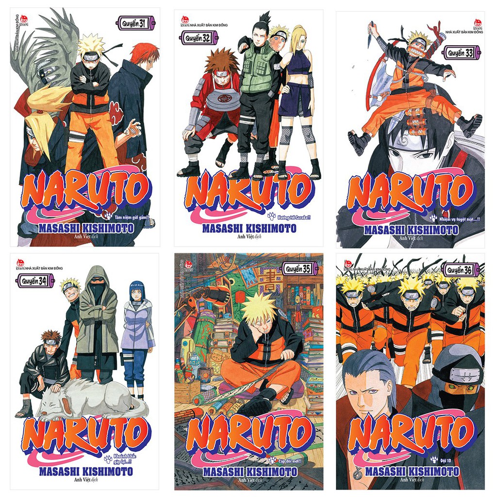 Truyện tranh - Combo Naruto  tập 31 đến 40 ( 10 cuốn)