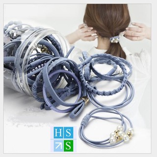 Hộp 12 dây buộc tóc cute hàn quốc , dây cột tóc 12 kiểu