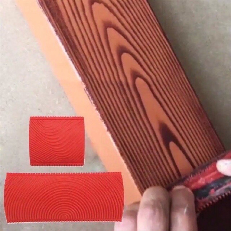 Bộ 2 Cọ Lăn Sơn Tạo Vân Gỗ Thông Minh