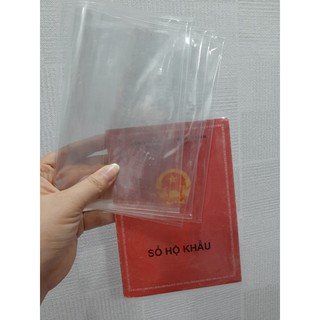 Bao Bì Trong Suốt Đựng Sổ Hộ Khẩu - Giúp Chống Trầy Xước, Chống Nước, Chống Bụi, Bảo Quản Sổ Hộ Khẩu