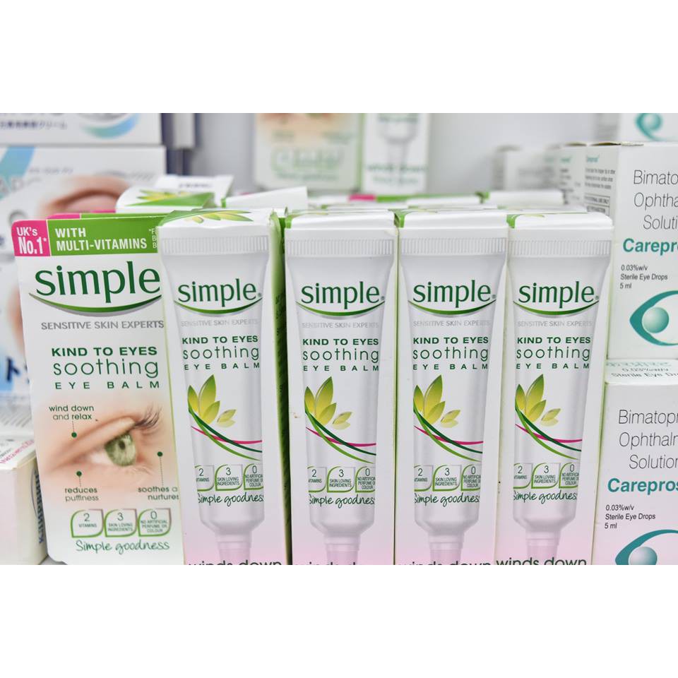 Kem Dưỡng Mắt Simple Kind To Eyes Soothing Eye Balm