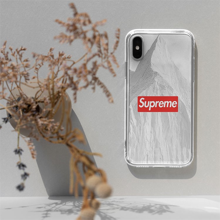 Ốp iphone hot XSPORTCASE Supreme nền núi trắng Iphone 7 - Iphone 12 pro max SUPPOD00111