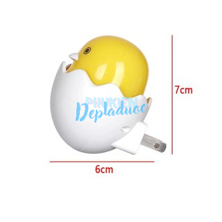 Đèn ngủ quả trứng cảm biến ánh sáng/ Tự động sáng vào ban đêm. B223