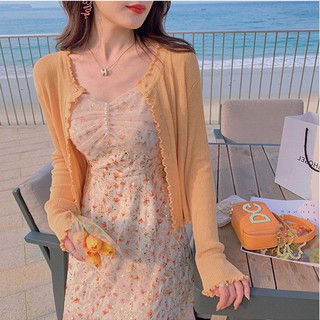 [ORDER] - ĐẦM HOA HAI DÂY CAO CẤP PHỐI LƯỚI