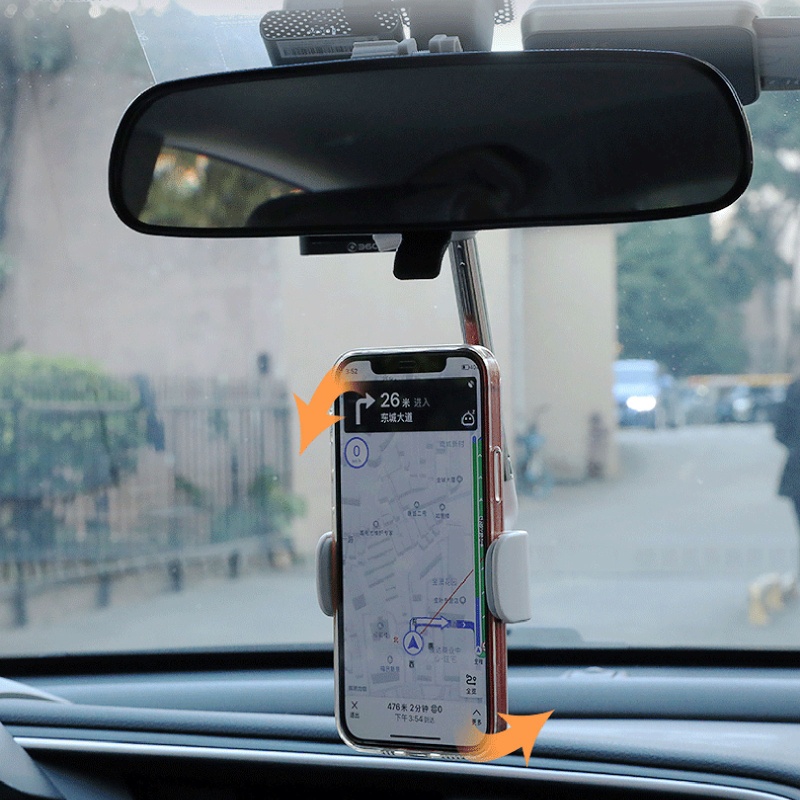 Edb * 360° Giá Đỡ Điện Thoại/GPS Gắn Gương Chiếu Hậu Xe Hơi Tiện Dụng