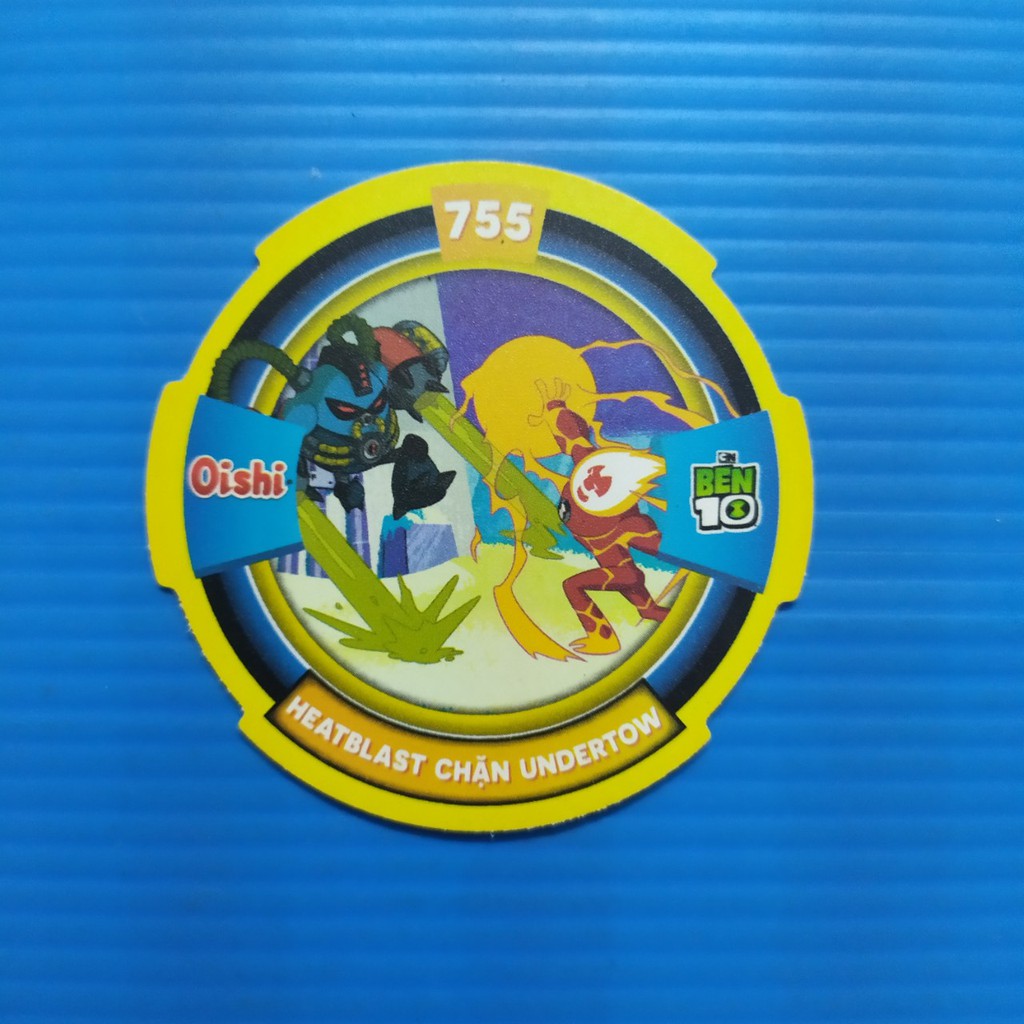 Thẻ bài nhựa 2nd ko seal Ben 10 Oishi cua Crabme Crab me hóa thân siêu phàm - Thẻ thường & nhóm 4