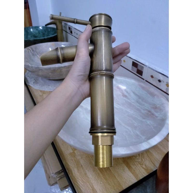 FLASH SALE!!! Vòi trúc đồng 20cm nóng lạnh