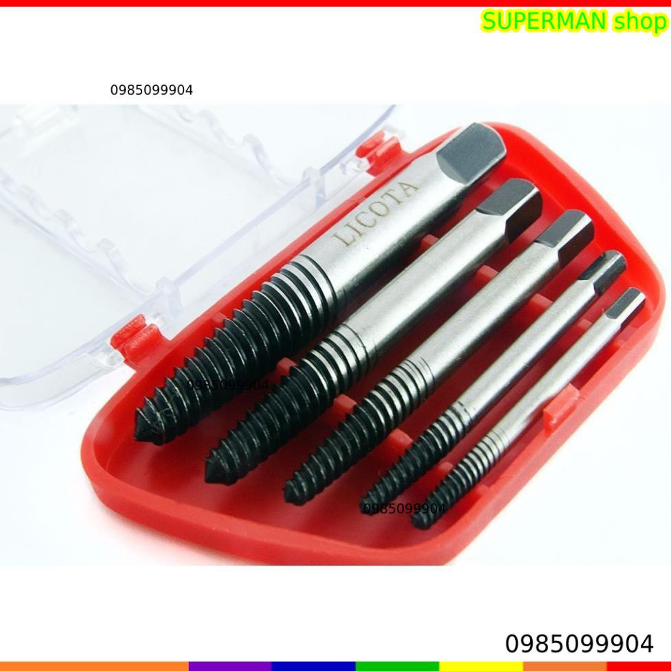 Bộ Mở Ốc Vít Gãy mũi lấy ốc gãy mũi taro chính hãng Total Ingco Licota Tolsen