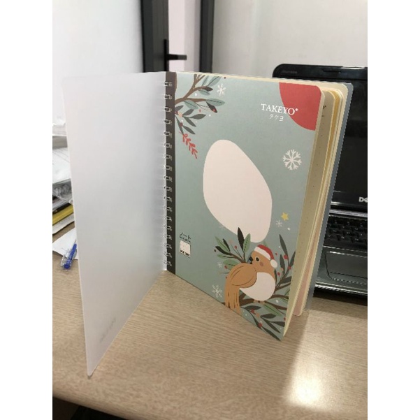 Sổ tay lò xo bìa nhựa Takeyo My life 200trang