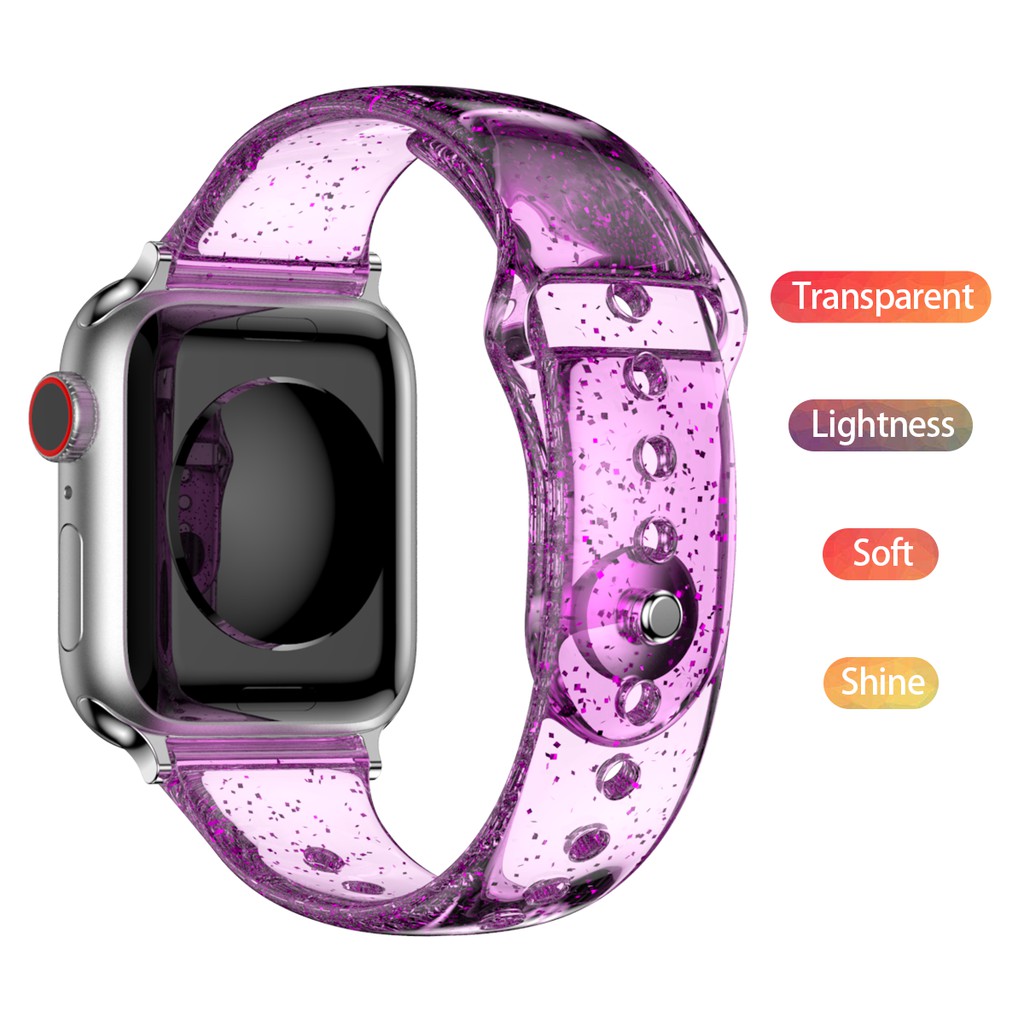 Dây Đeo Tpu Mềm Chống Nước Cho Đồng Hồ Thông Minh Apple Watch Series 6 / Se / 5 / 4 / 3 / 2 / 1 Iwatch 44mm / 42mm / 40mm / 38mm