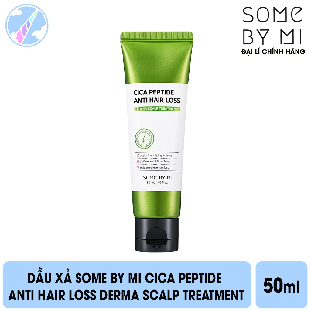 Dầu Xả Giảm Gãy Rụng và Xơ Rối Tóc Some By Mi Cica Peptide Anti Hair Loss Derma Scalp Treatment 50ml