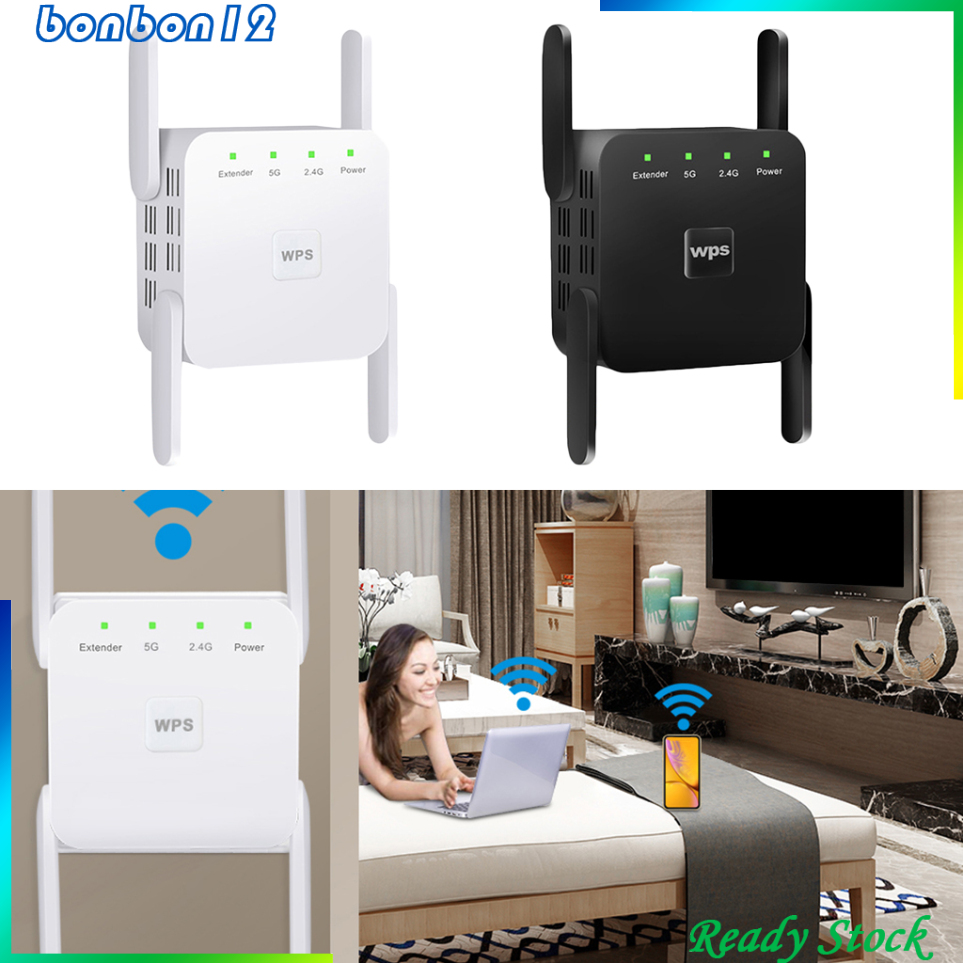 Thiết Bị Khuếch Đại Sóng Wifi 1200mbps 2.4g 5g 4 Phích Cắm Eu