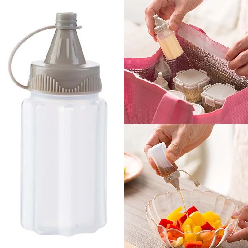 Set 4 Hũ Đựng Gia Vị Mini Trong Suốt Có Nắp Đậy Đa Ứng Dụng Cho Nhà Bếp