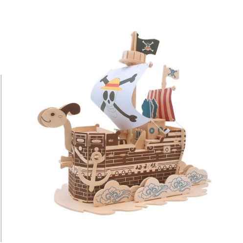 Đồ chơi lắp ghép gỗ 3D Tàu Going Merry