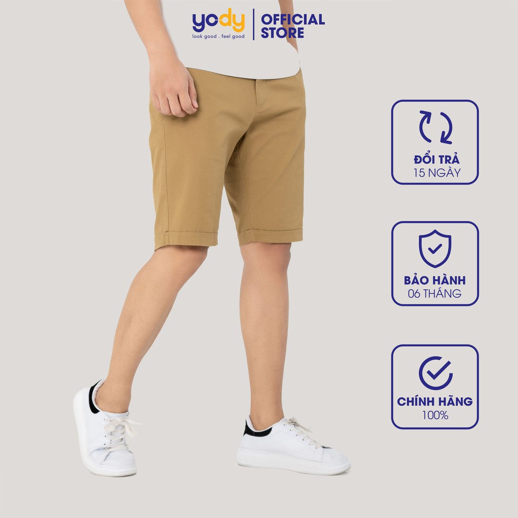 Quần Short Nam YODY chất Kaki - Sooc ngố Sóc cộc QSM3007