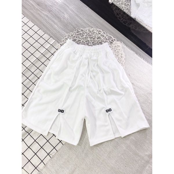 [GIÁ HUỶ DIỆT] Quần Shorts Nỉ Coton Xẻ Chất Đẹp- Quần Ống Rộng Ngố Unisex Nam  Nữ Form <60kg (video ảnh thật shop quay)