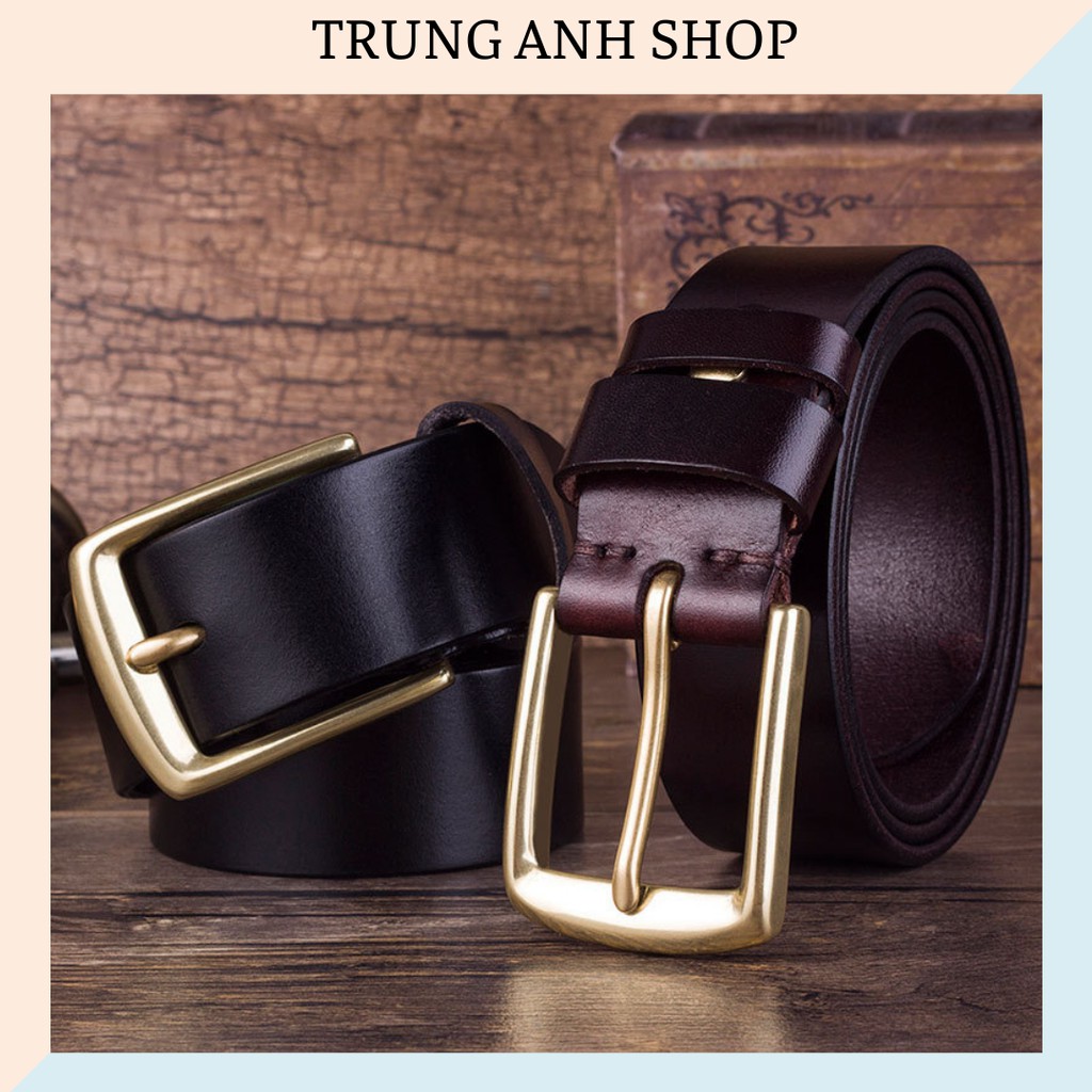 Thắt lưng nam mặt kim cao cấp ZGX - Dây lưng da thật bền đẹp 2021 [NHIỀU MẪU] BH 12 THÁNG