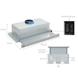 Máy hút mùi âm tủ Electrolux LFP216S