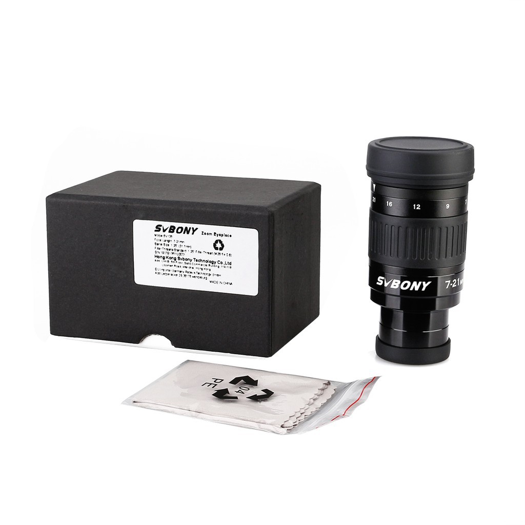 Kính Viễn Vọng SVBONY SV135 Zoom Eyepiece 7-21 mm Chiều Dài 1.25 Inch Cho Kính Thiên Văn