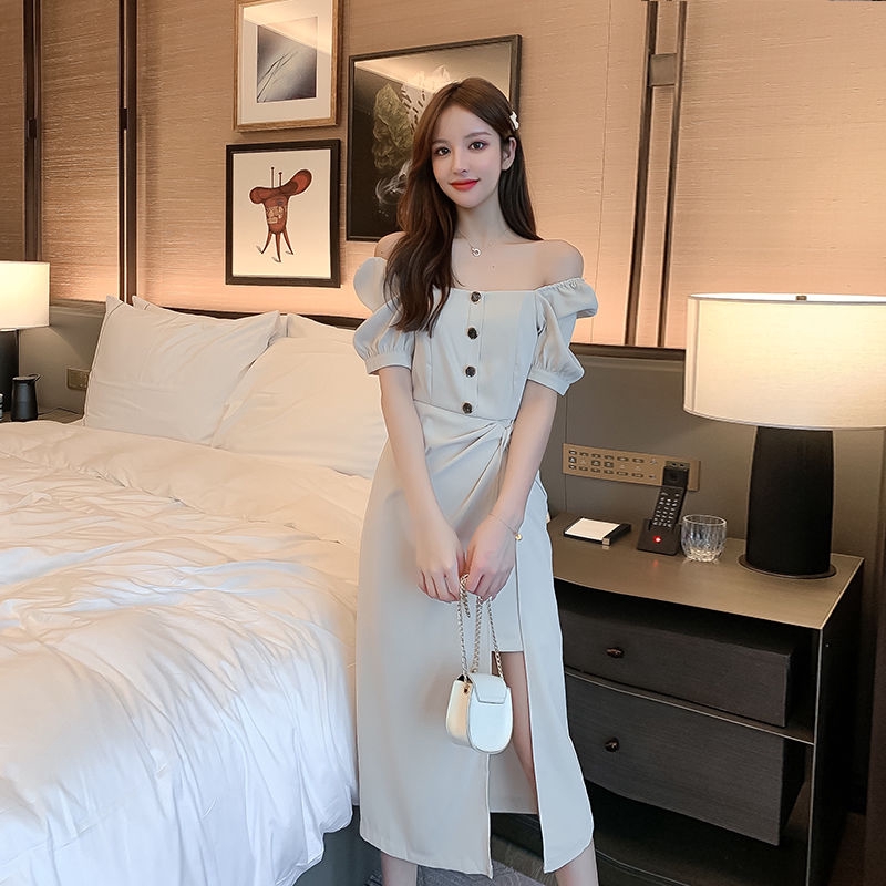Đầm Nữ Tay Ngắn Phong Cách Retro Thời Trang Quyến Rũ | BigBuy360 - bigbuy360.vn