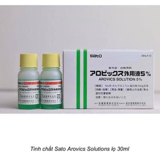 Tinh chất Mọc Tóc  SATO Arovics Solutions 5% Nhật Bản 30ml Cải Thiện Tình Trạng Hói Đầu Rụng Tóc Thưa Tóc .