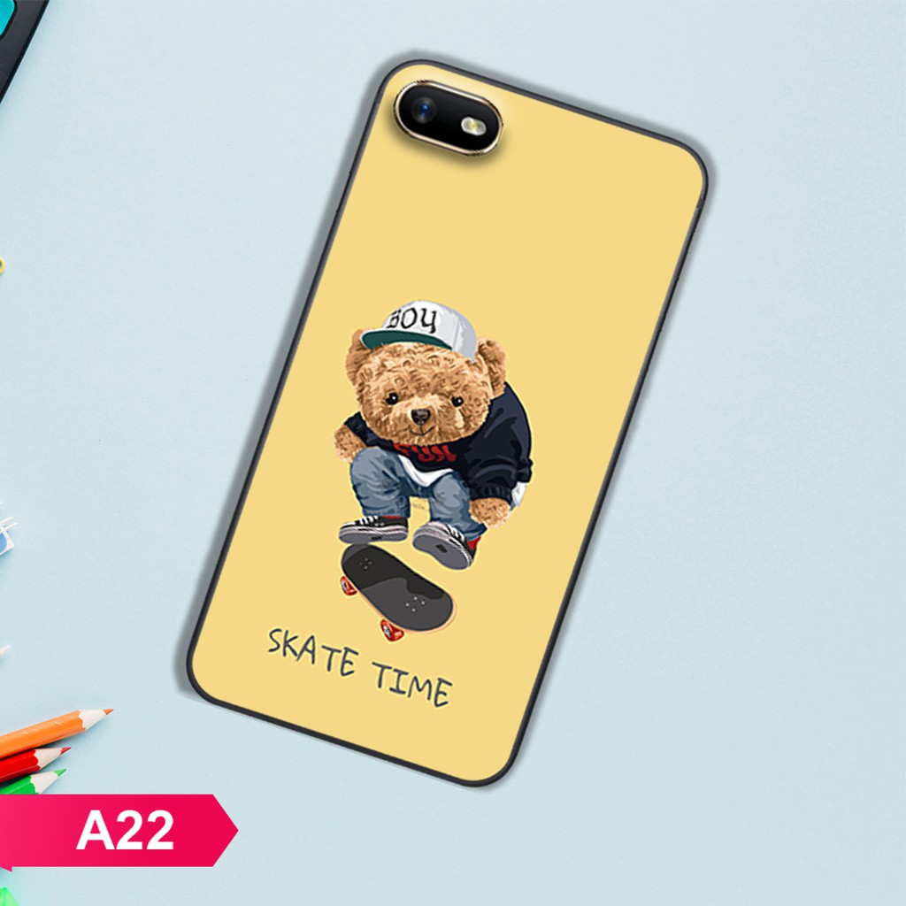 [SALE]ỐP LƯNG OPPO A1K/A3S/REALME C1/REALME C2 CHÚ GẤU BỰ CỰC ĐÁNG YÊU