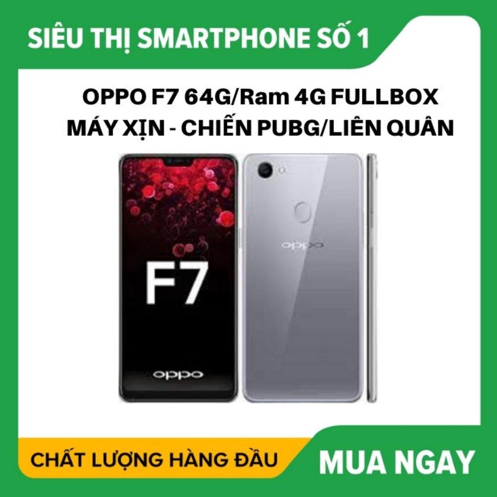 Điện thoại Oppo F7 Chính Hãng ram 8G/256G 2sim, màn 6.23inch, Camera siêu đẹp, Bảo hành 12 tháng - BCC 01