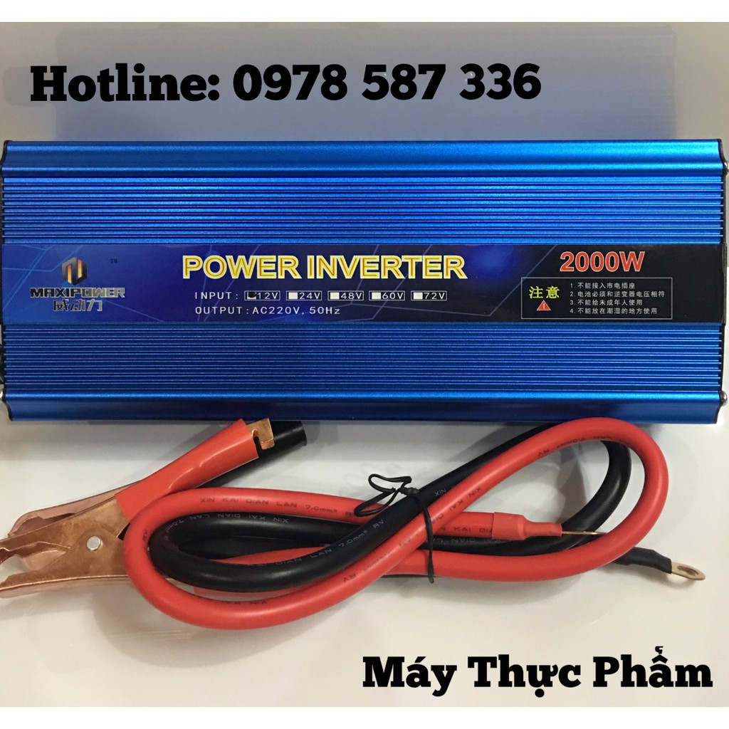 Bộ Kích Điện Inverter 12 - 220V - 2000W - Sin CHuẩn