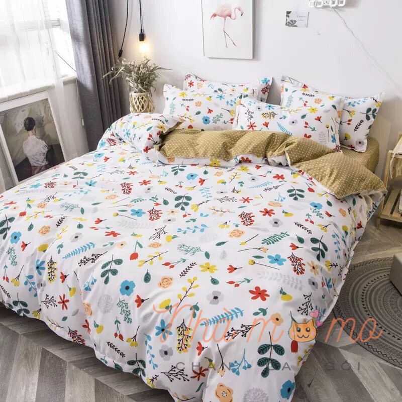 [HÀNG NHẬP KHẨU - NỆM CAO DƯỚI 23CM] Bộ Chăn Ga Gối Cotton Poly Cao Cấp HOT TREND 2020 (chat chon mẫu) | BigBuy360 - bigbuy360.vn
