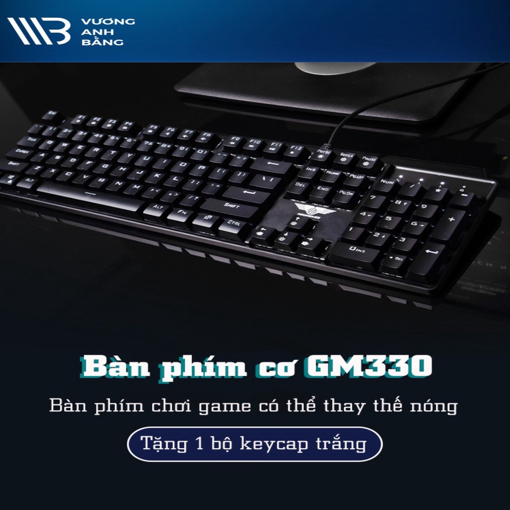 Bàn Phím Keyboard NEWMEN GM330 Black USB - Hàng Chính Hãng