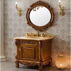 Tủ Lavabo LUCKY -014(GỖ TỰ NHIÊN) SIZE: 800*580*850