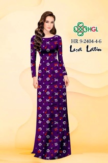 Vải áo dài lụa latin 250k/áo, 350k/bộ