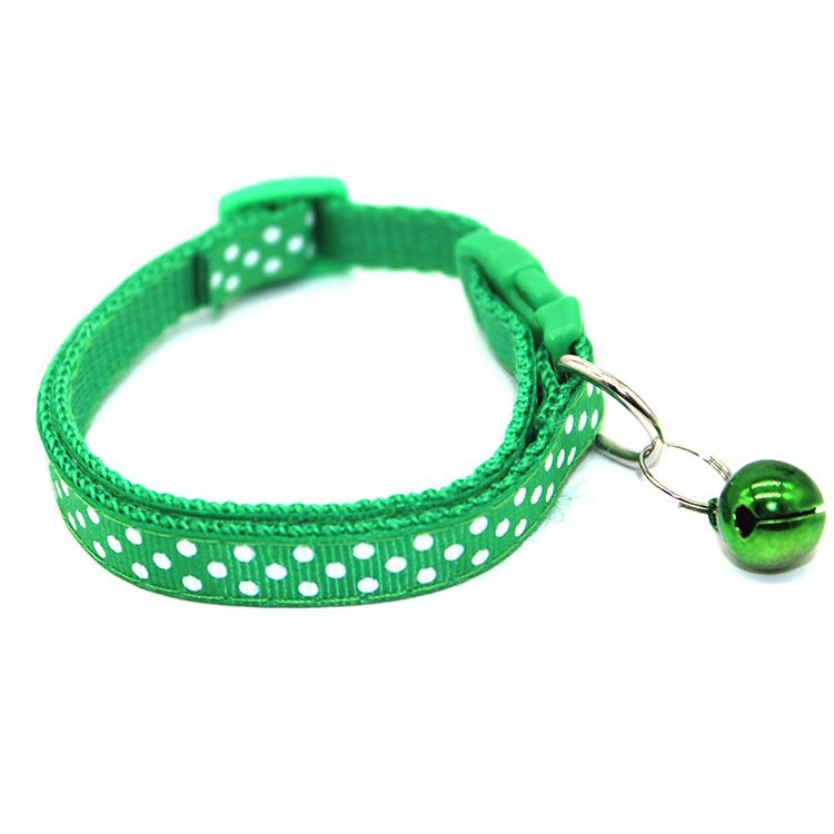 Vòng cổ Nylon gắn chuông đồng có thể thu gọn cho thú cưng
