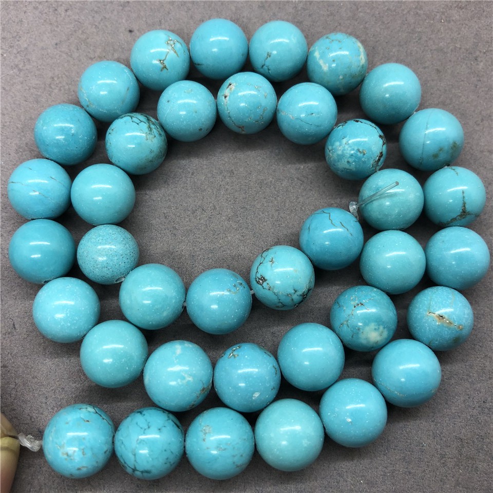 Chuỗi Hạt Đá Ngọc Lam Tự Nhiên 4-12mm Dùng Làm Vòng Tay Diy