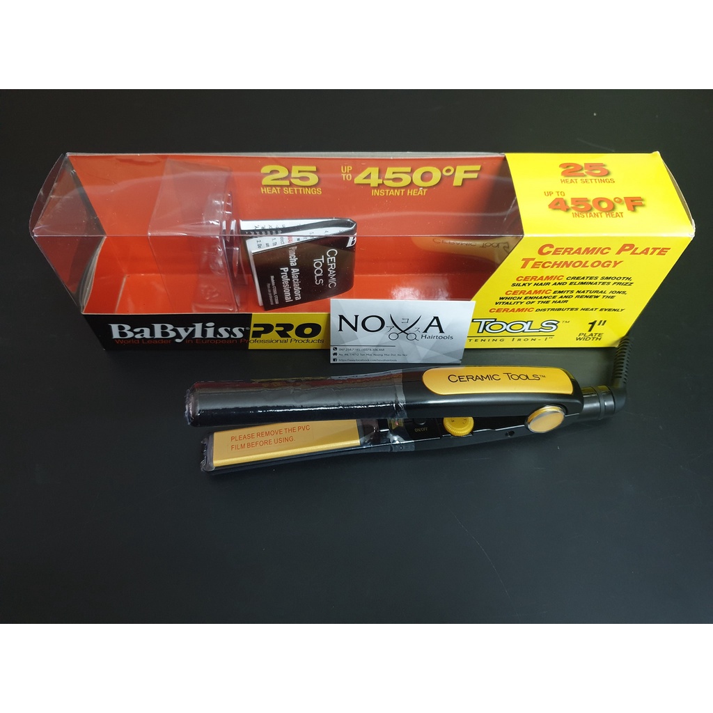 Máy kẹp là BABYLISS PRO CERAMIC PLATE TECHNOLOGY