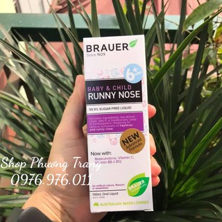 Siro Brauer Runny Nose Baby & Child 100ml (Úc)
