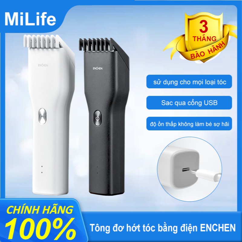 Tông đơ cắt tóc Enchen Boost cho gia đình và salon chuyên nghiệp, công suất 5W