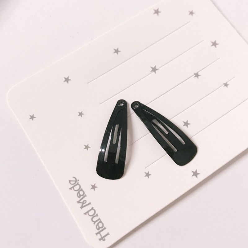 Set 50 Kẹp Tóc Mini 3cm Bằng Hợp Kim Hình Giọt Nước Phong Cách Hàn Quốc Cho Nữ