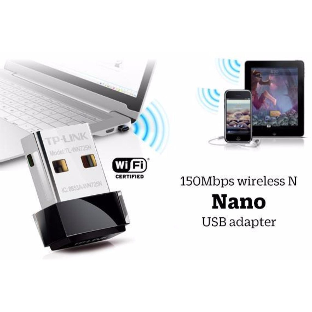 Usb Thu WiFi Tplink 725N nano 150Mbps